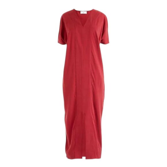 Universal Standard for J.Crew Dark Red Cupro Tunic Dress S - Picture 1 of 5
